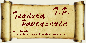 Teodora Pavlašević vizit kartica